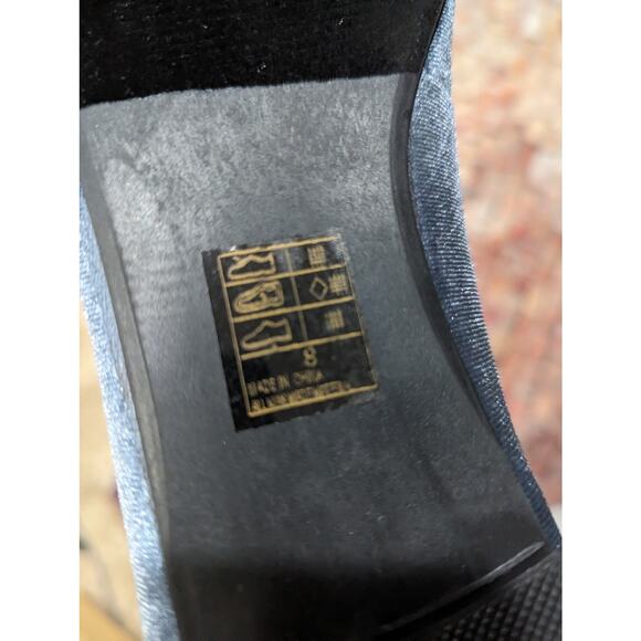 NWT YOKI Flats Velvet Lace Up Gray size 8 - Picture 5 of 5